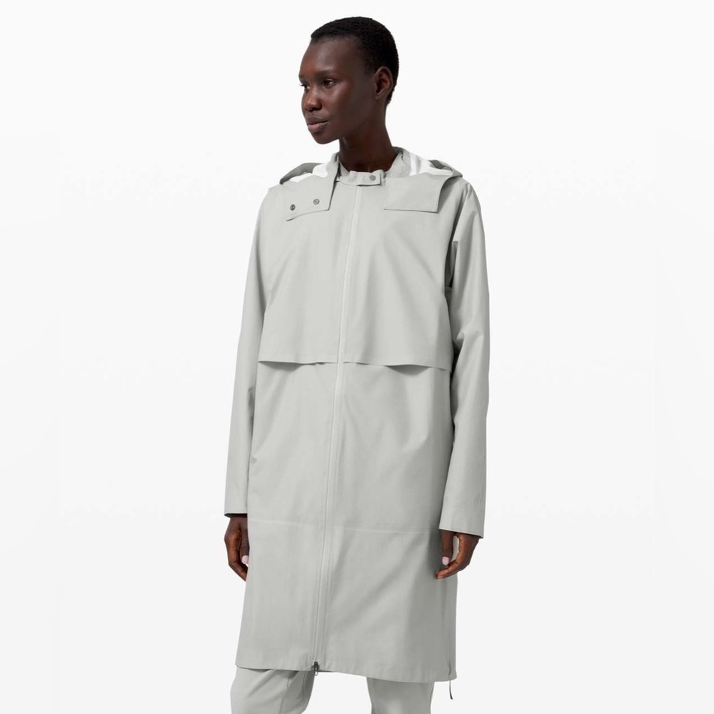 Lululemon Lab Kosaten Shell Jacket Gray XS Hooded W4BINS